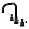 Kingston Brass FSC8930DPL Paris Widespread Bathroom Faucet W/ Brass Pop-Up, Matte Blk FSC8930DPL - alternate 1